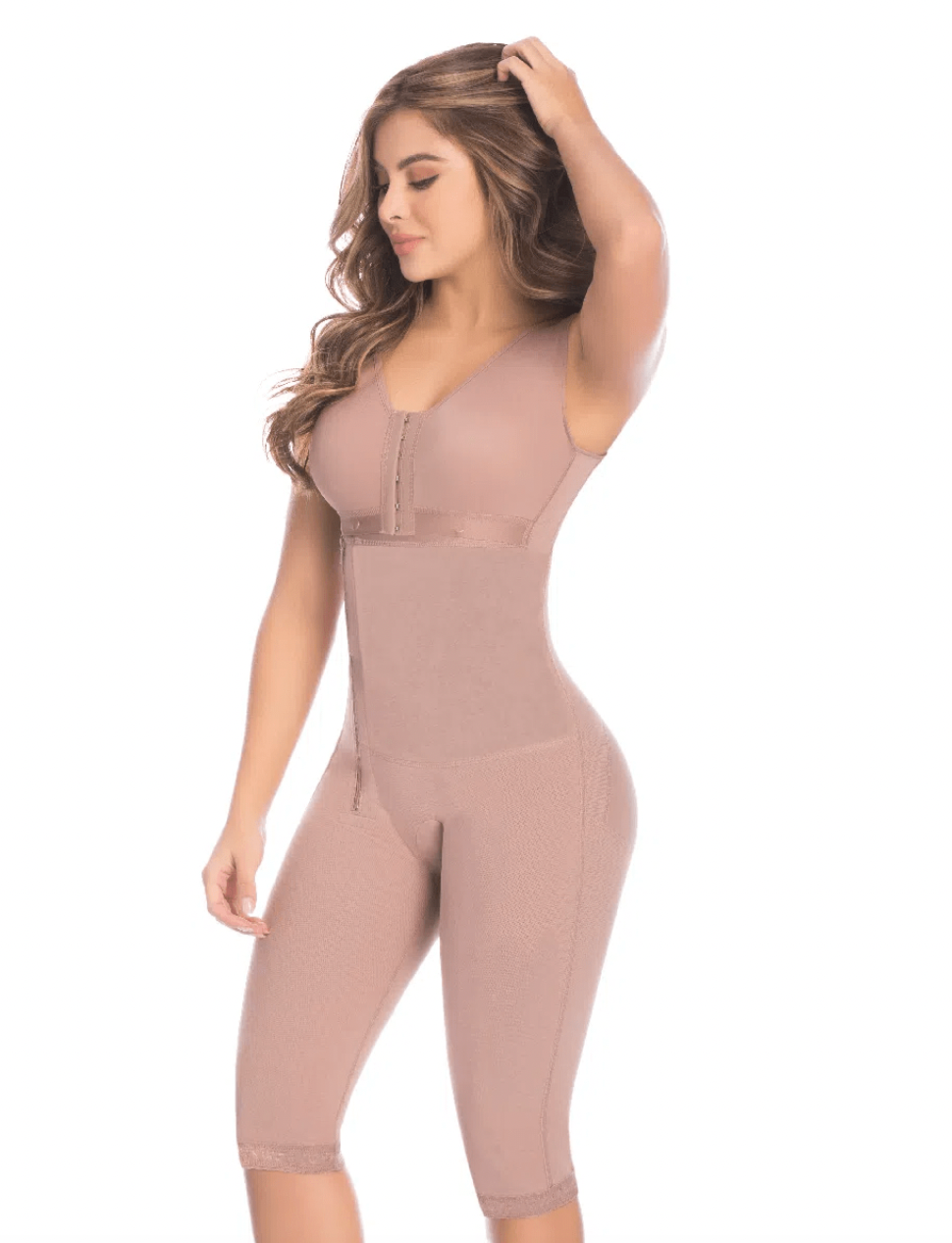 Cocoa Knee-length shapewear with bra