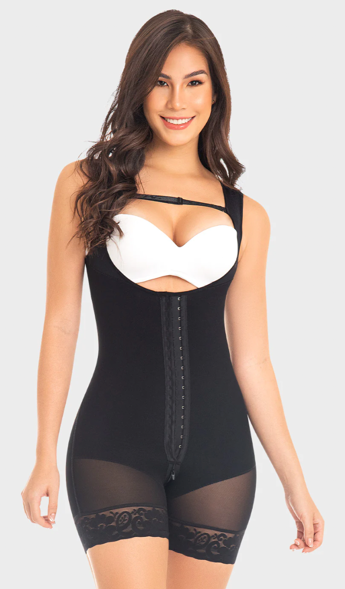 Mid-Thigh Faja with Wide Straps and Back Coverage