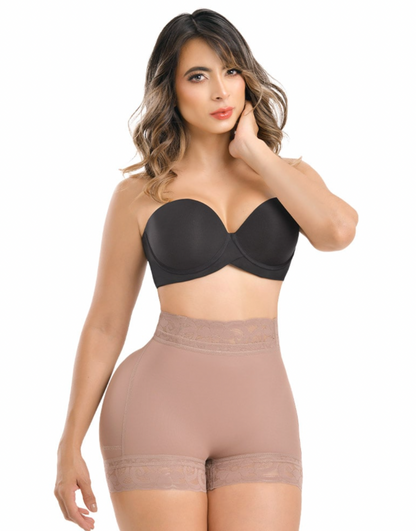 1374 Invisible line shorts for enhanced buttocks and ultra waist - Bichi Cocoa